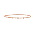 Classic 14K Rose Gold Beaded Bracelet