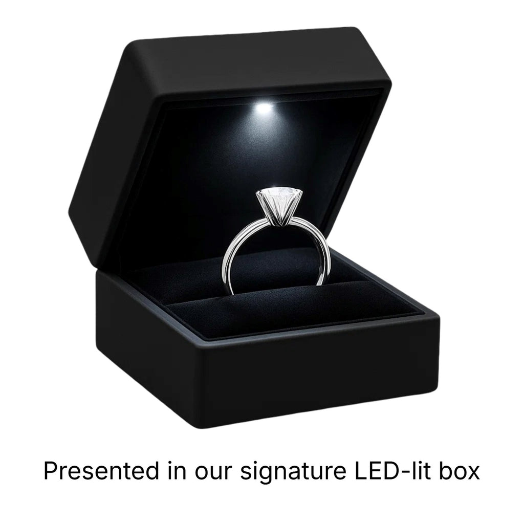 3 Carat Princess Lab Grown IGI G/VS1 Diamond Solitaire Ring in 10K White Gold